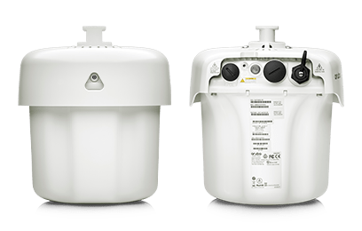 Side by side image of 370EX Access point front and back