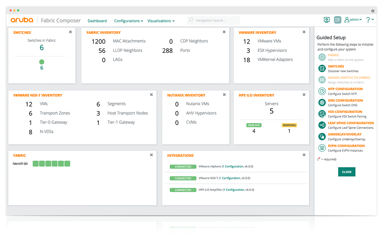 Details for Aruba Fabric Composer